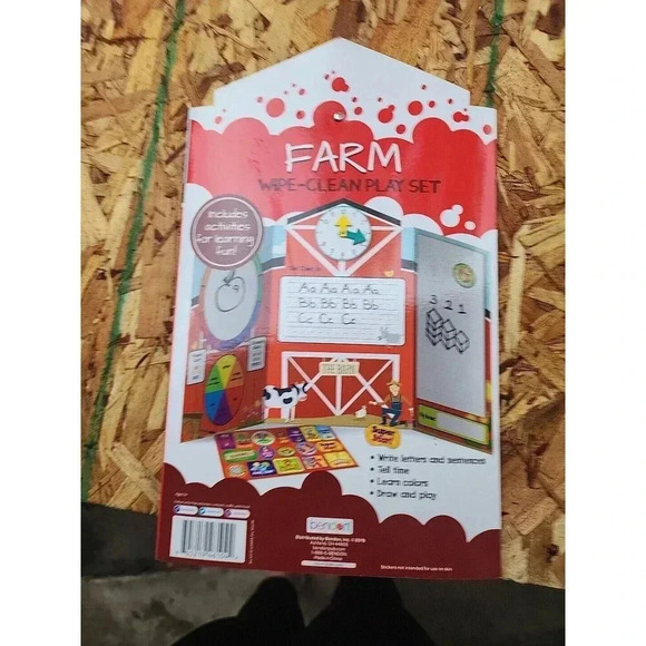 Bendon Farm Wipe Clean Prek-1 Learn Time, Printing Letters, Cursive, Colors - Picture 2 of 2